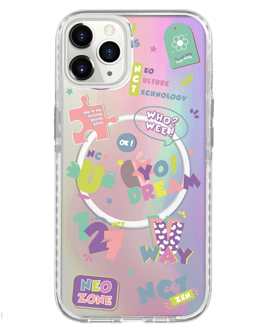 مجموعة ملصقات NCT لحماية خلفية iPhone Holo