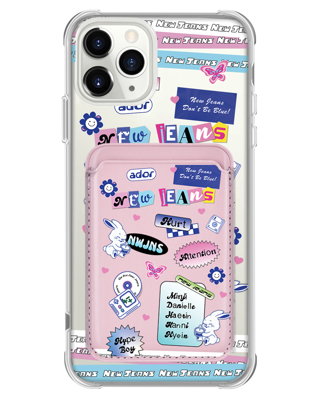 iPhone Magnetic Wallet Case - New Jeans Sticker Pack