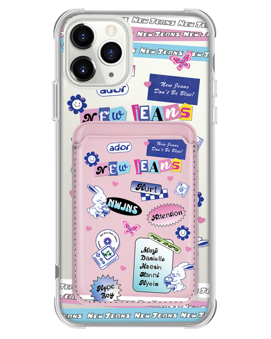 iPhone Magnetic Wallet Case - New Jeans Sticker Pack