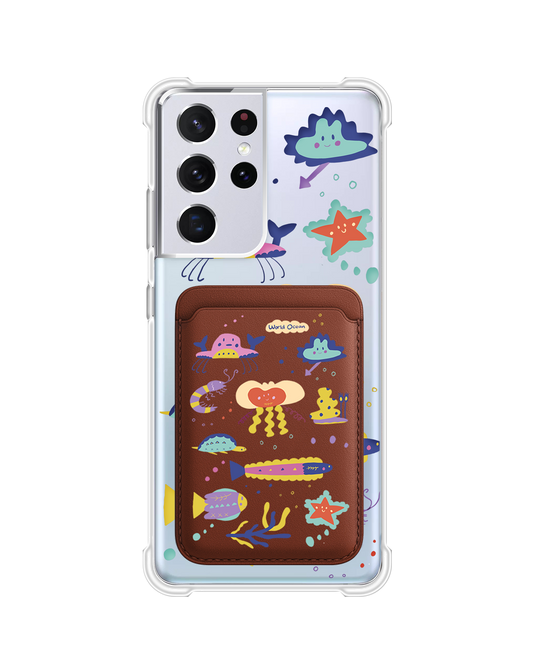 Android Magnetic Wallet Case - Ocean World
