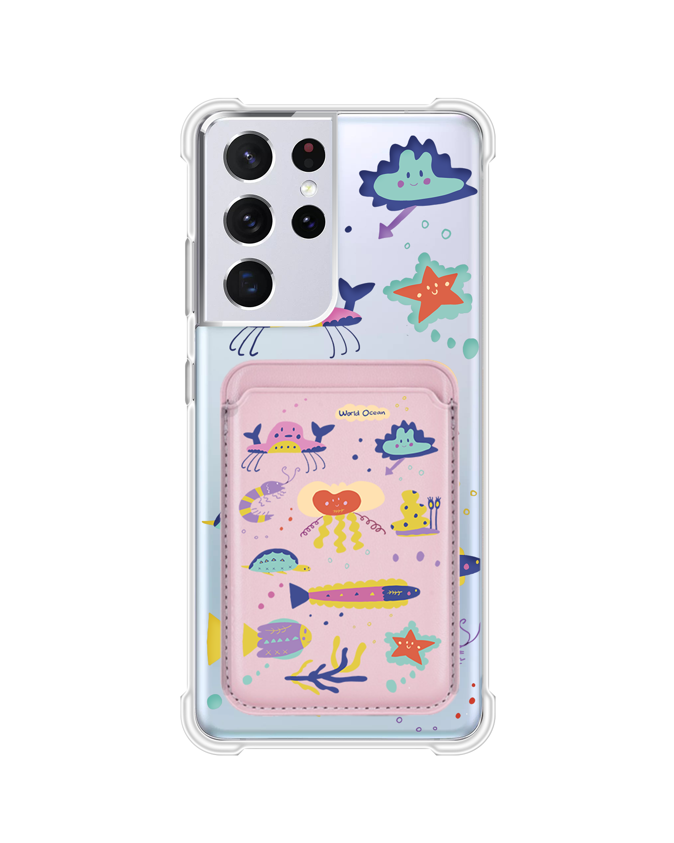 Android Magnetic Wallet Case - Ocean World