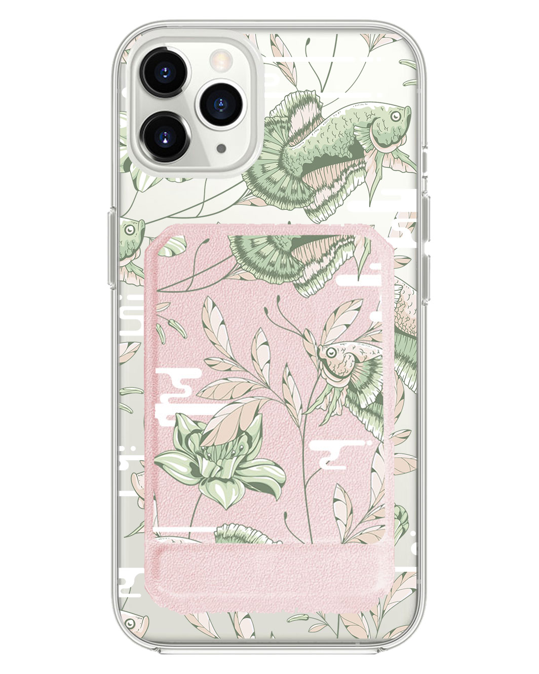 iPhone Magnetic Multifold Wallet - Fish & Floral 6.0