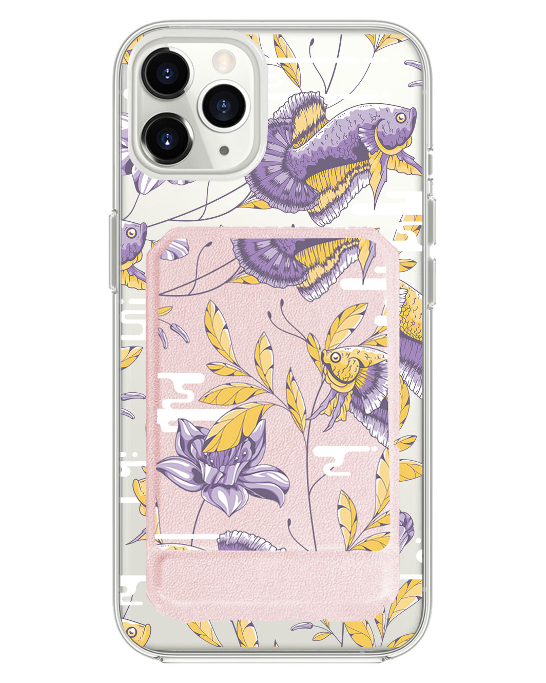 iPhone Magnetic Multifold Wallet - Fish & Floral 5.0