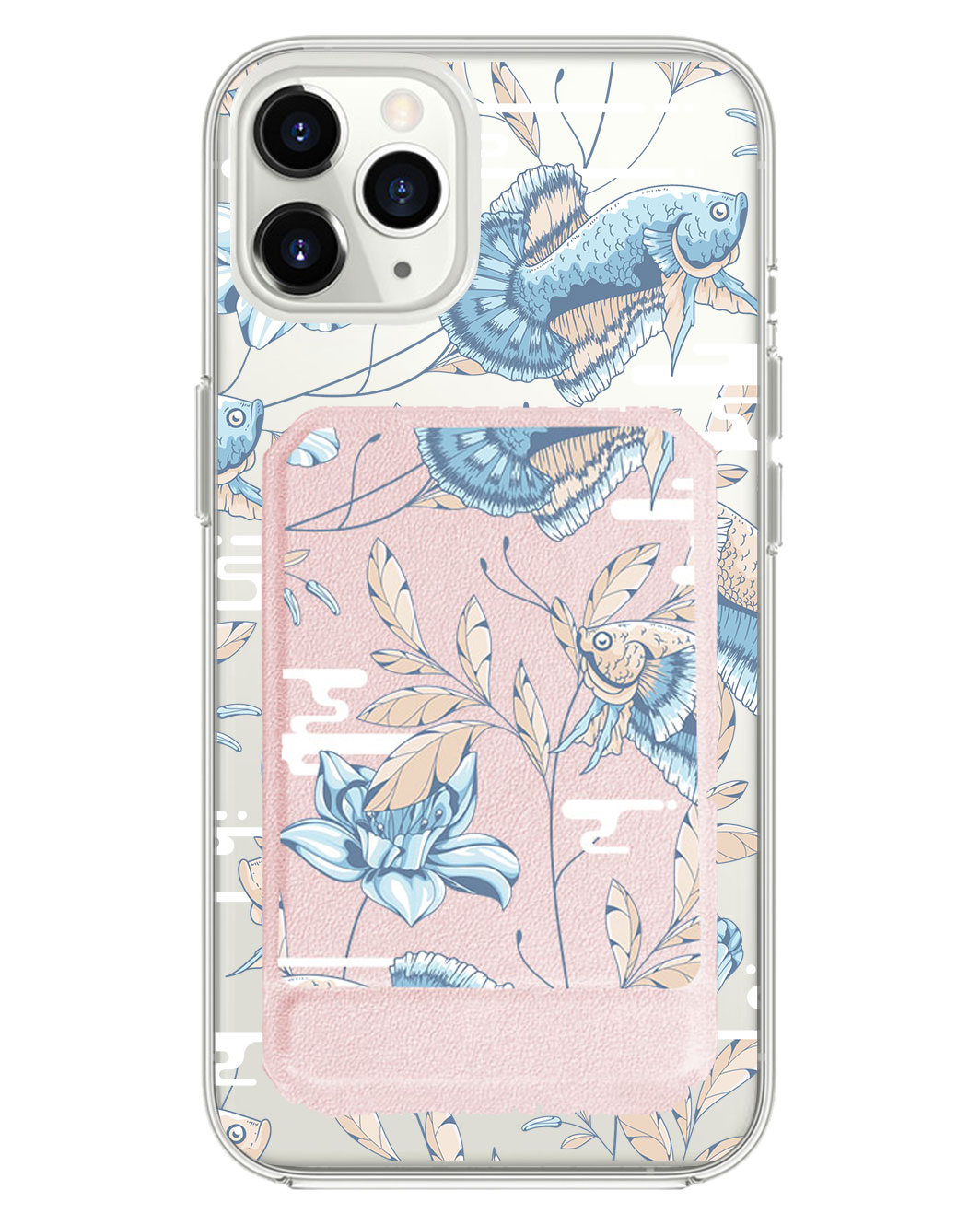 iPhone Magnetic Multifold Wallet - Fish & Floral 4.0