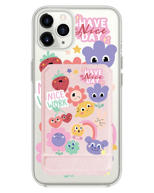 iPhone Magnetic Multifold Wallet - Garden Party