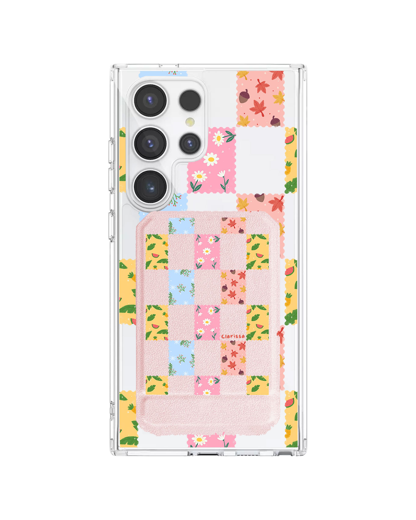 Android Magnetic Multifold Wallet - Four Seasons Stamps