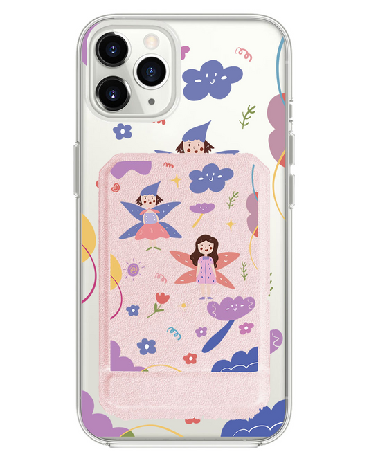 iPhone Magnetic Multifold Wallet - Fairy Pattern
