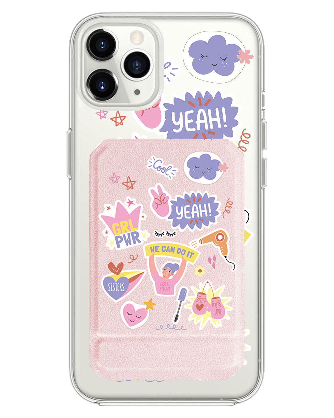 iPhone Magnetic Multifold Wallet - Girl Power Sticker Pack