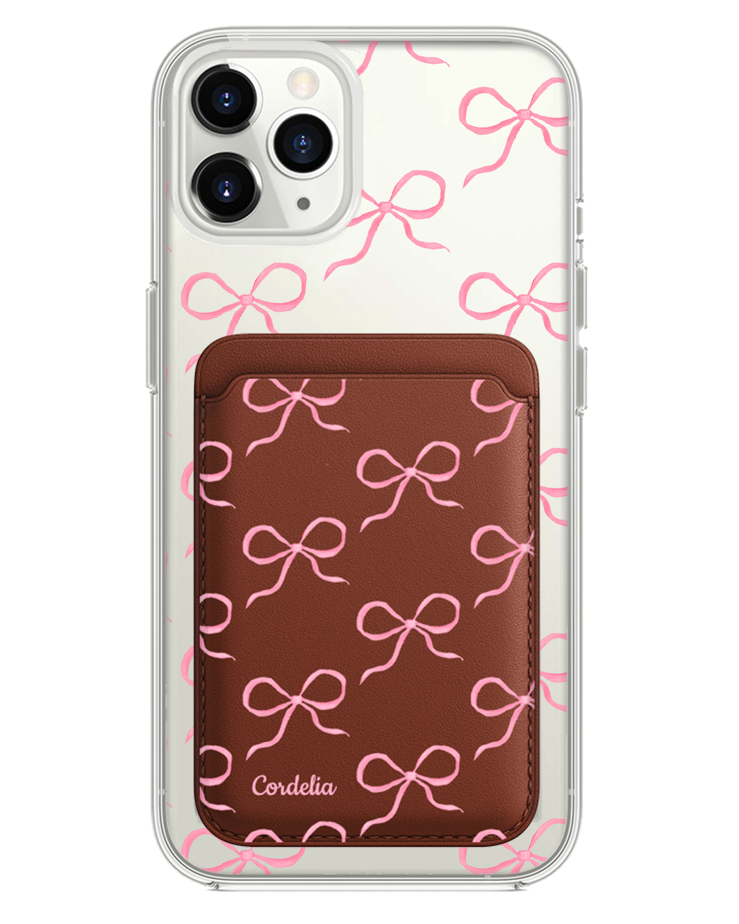 حافظة محفظة مغناطيسية لهاتف iPhone - Coquette Pink Bow 1.0