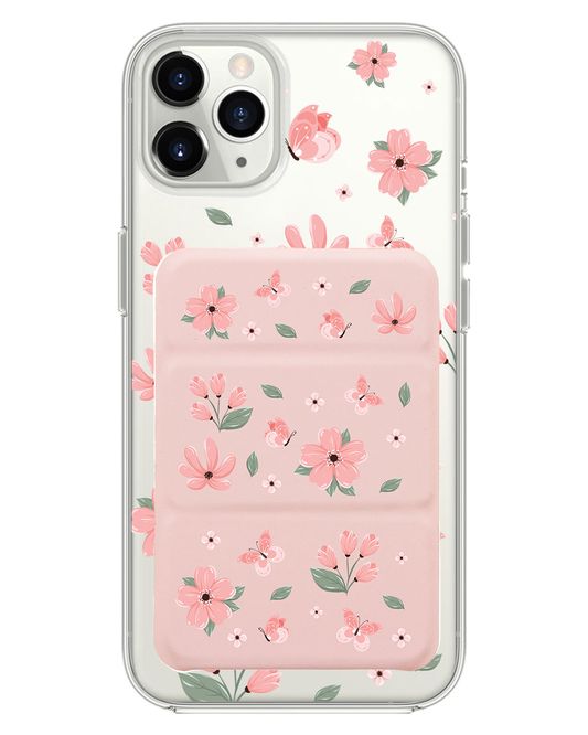 เคสพับสามทบแม่เหล็กสำหรับ iPhone - Pink Delight