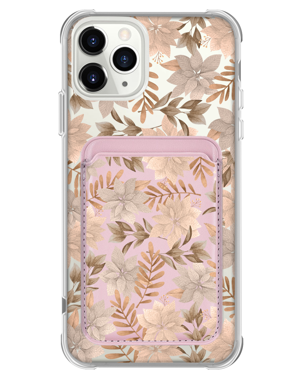 iPhone Magnetic Wallet Case - Rustic Lily