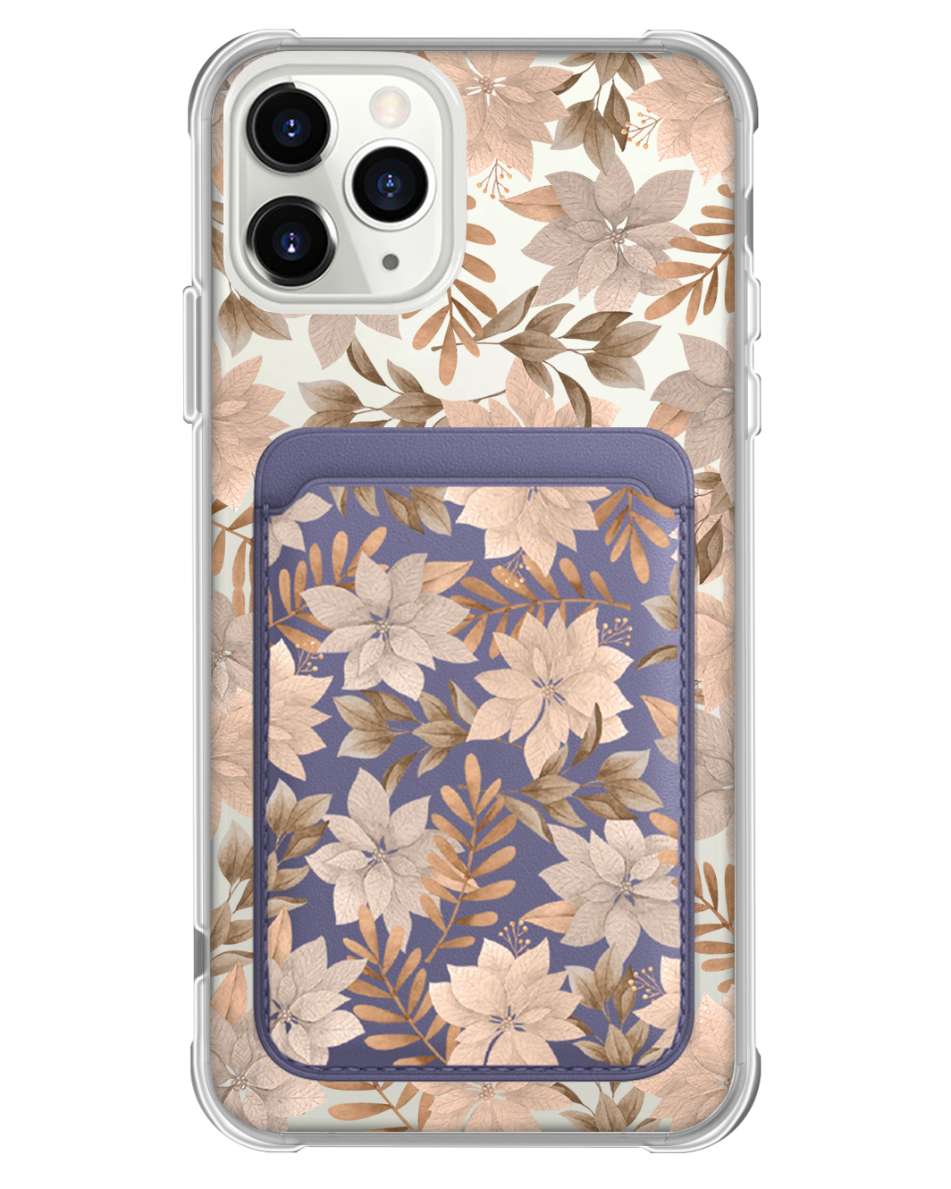 iPhone Magnetic Wallet Case - Rustic Lily