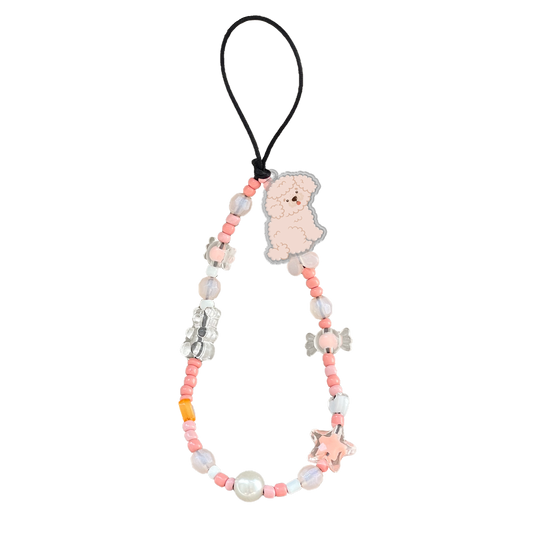 Beaded Strap with Acrylic Charm  - Poodle Squad 2.0