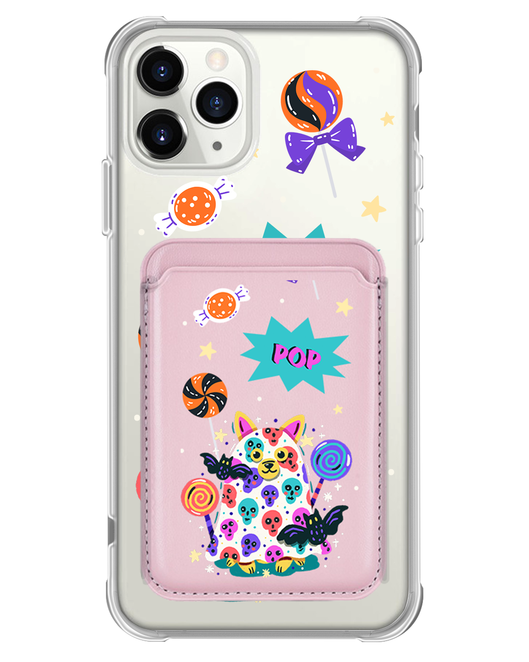 iPhone Magnetic Wallet Case - Puppy Monster