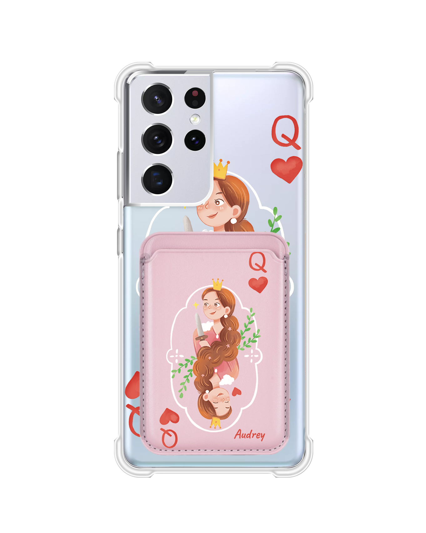 Android Magnetic Wallet Case - Queen (Couple Case)
