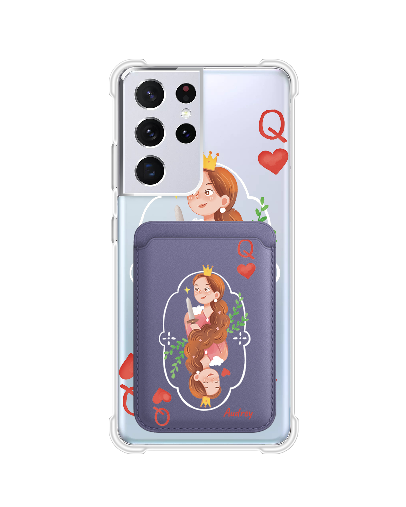 Android Magnetic Wallet Case - Queen (Couple Case)