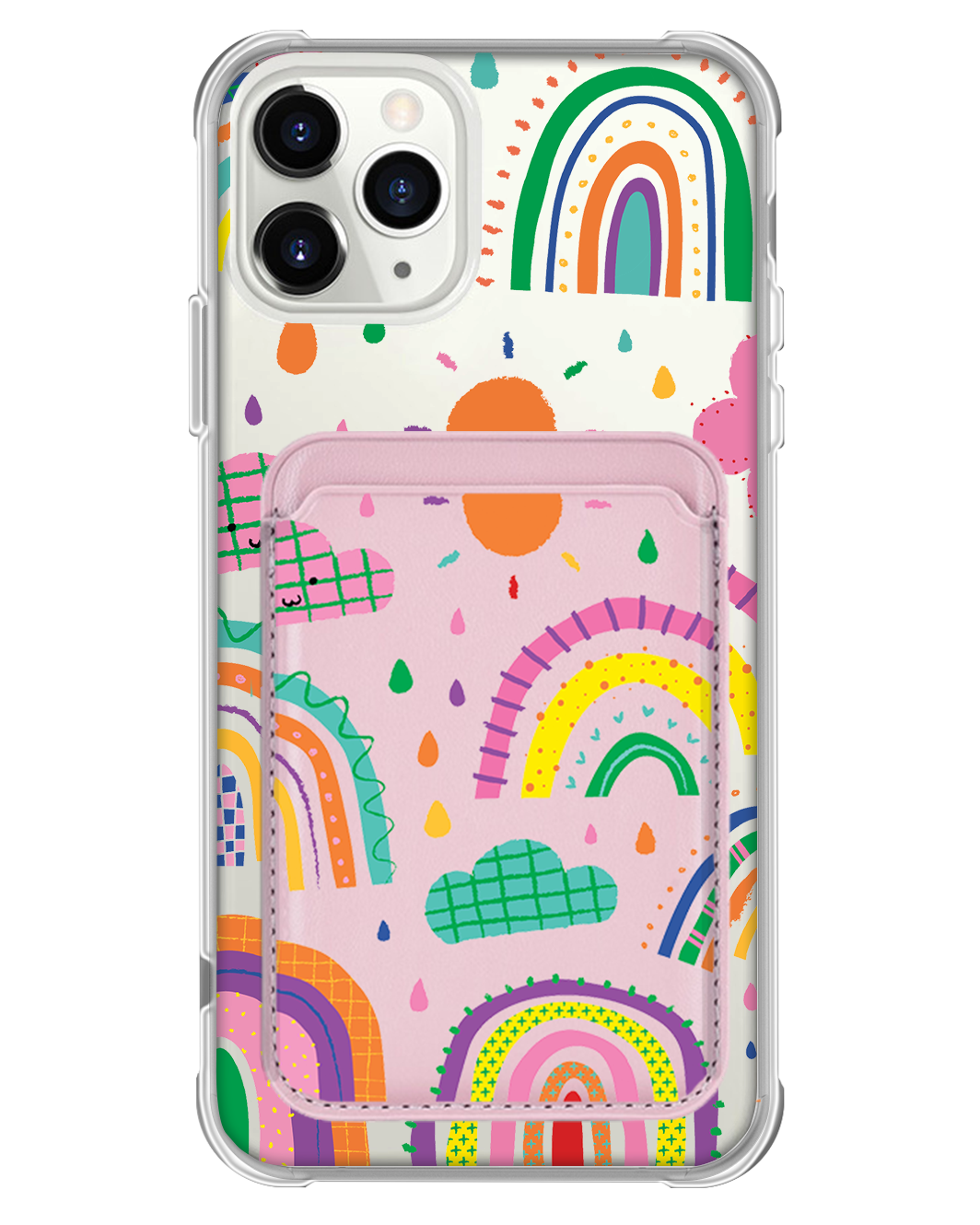 iPhone Magnetic Wallet Case - Rainbow