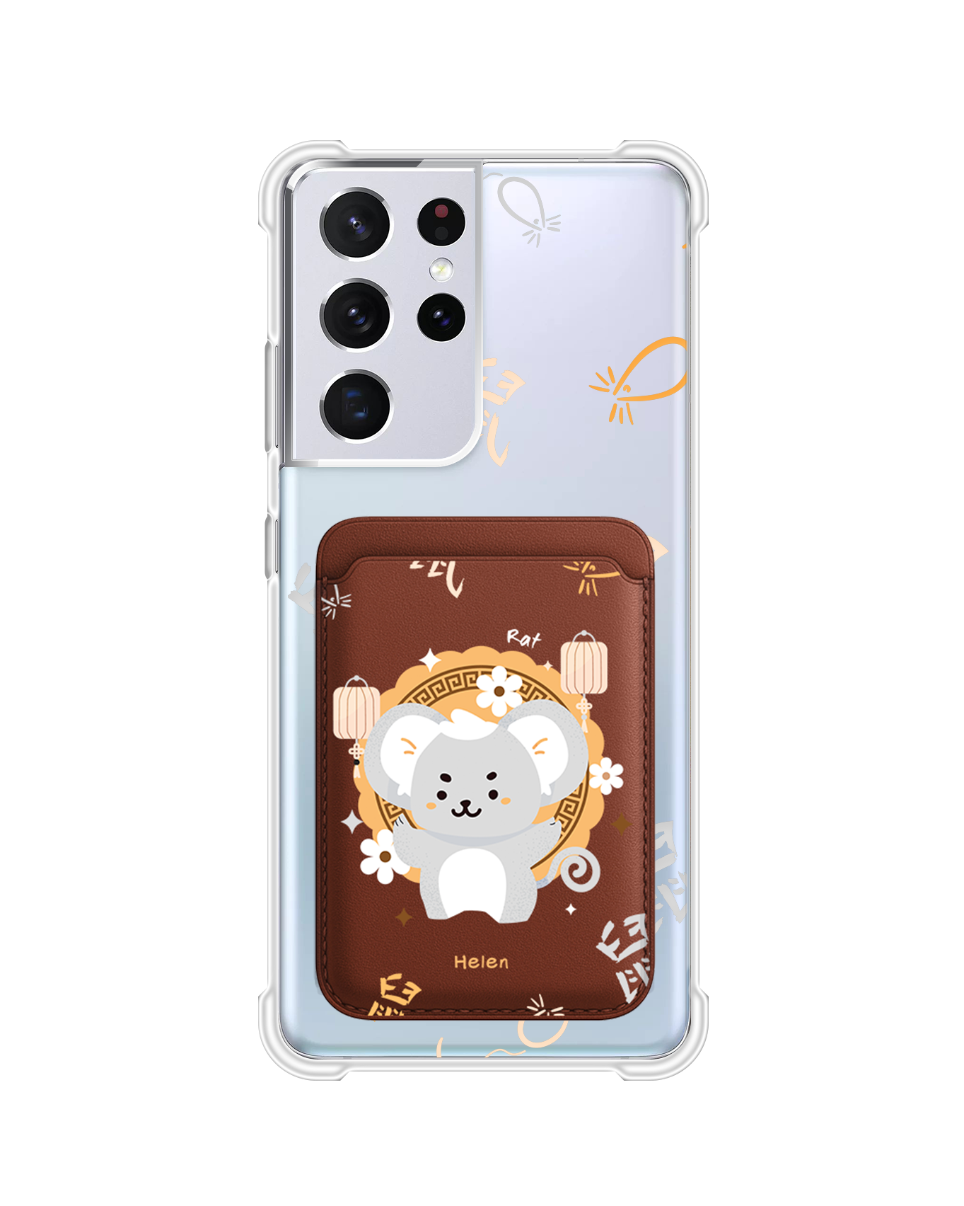 Android Magnetic Wallet Case - Rat (Chinese Zodiac / Shio)