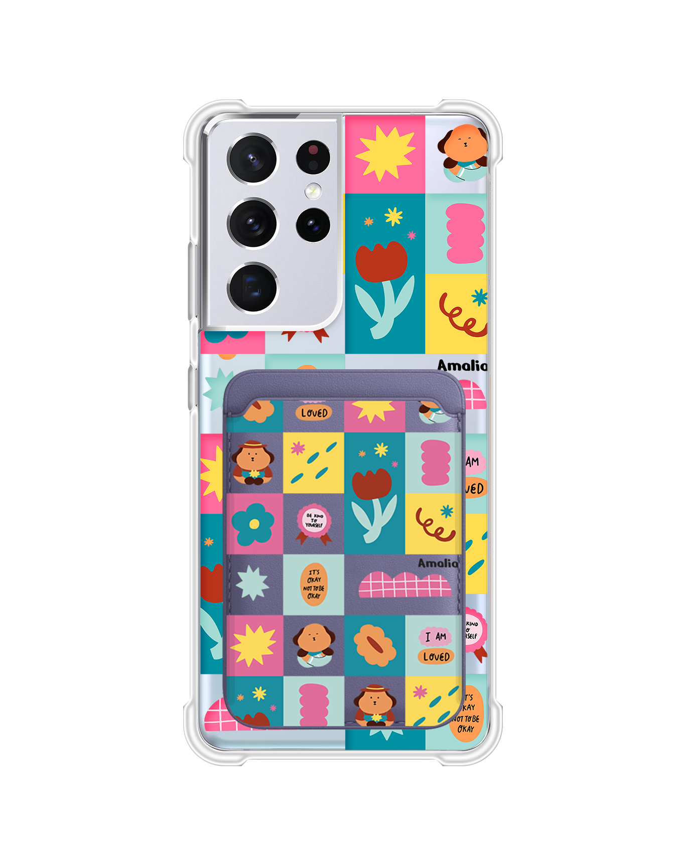 เคสกระเป๋าสตางค์แม่เหล็กสำหรับ Android - Selflove Cubicle