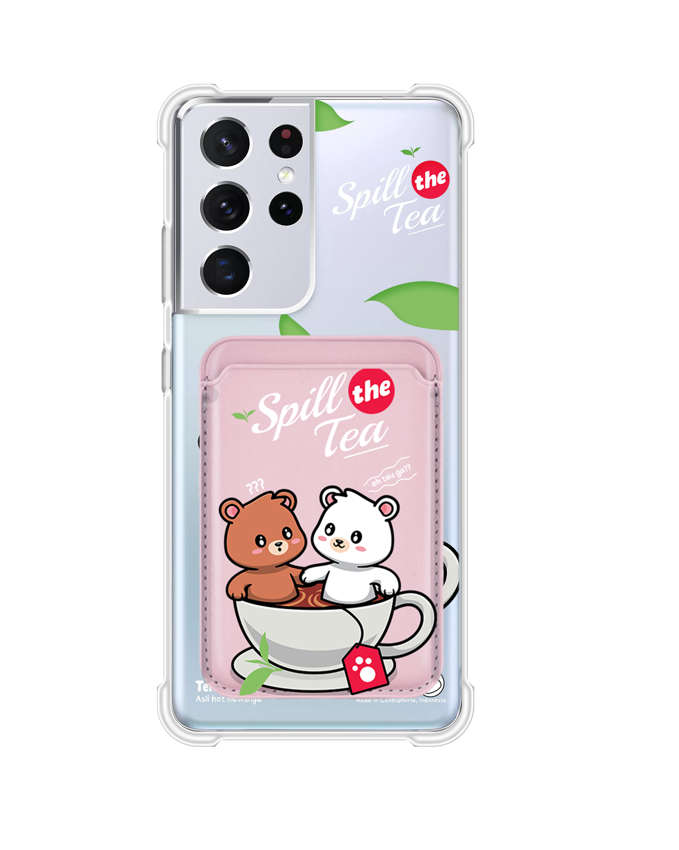 Android Magnetic Wallet Case - Spill the Tea