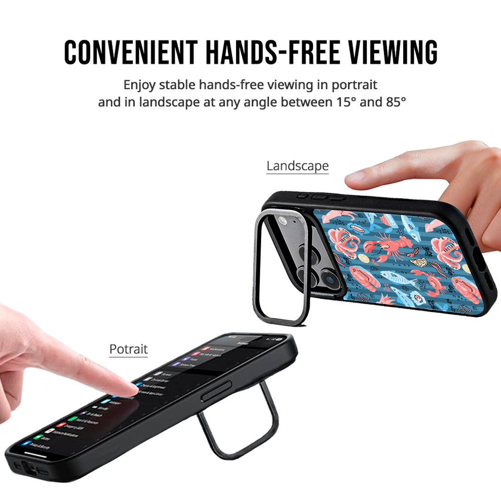 iPhone Standee Grip Case - Bijoux Noir
