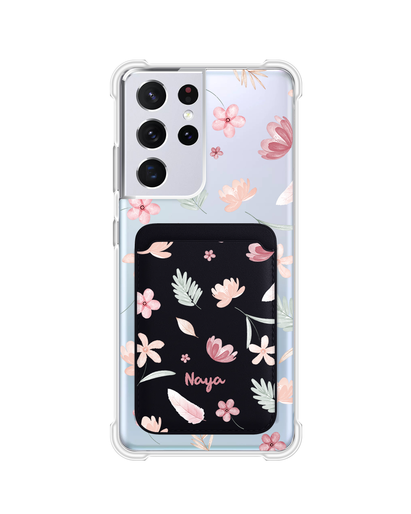 Android Magnetic Wallet Case - Wild Flower