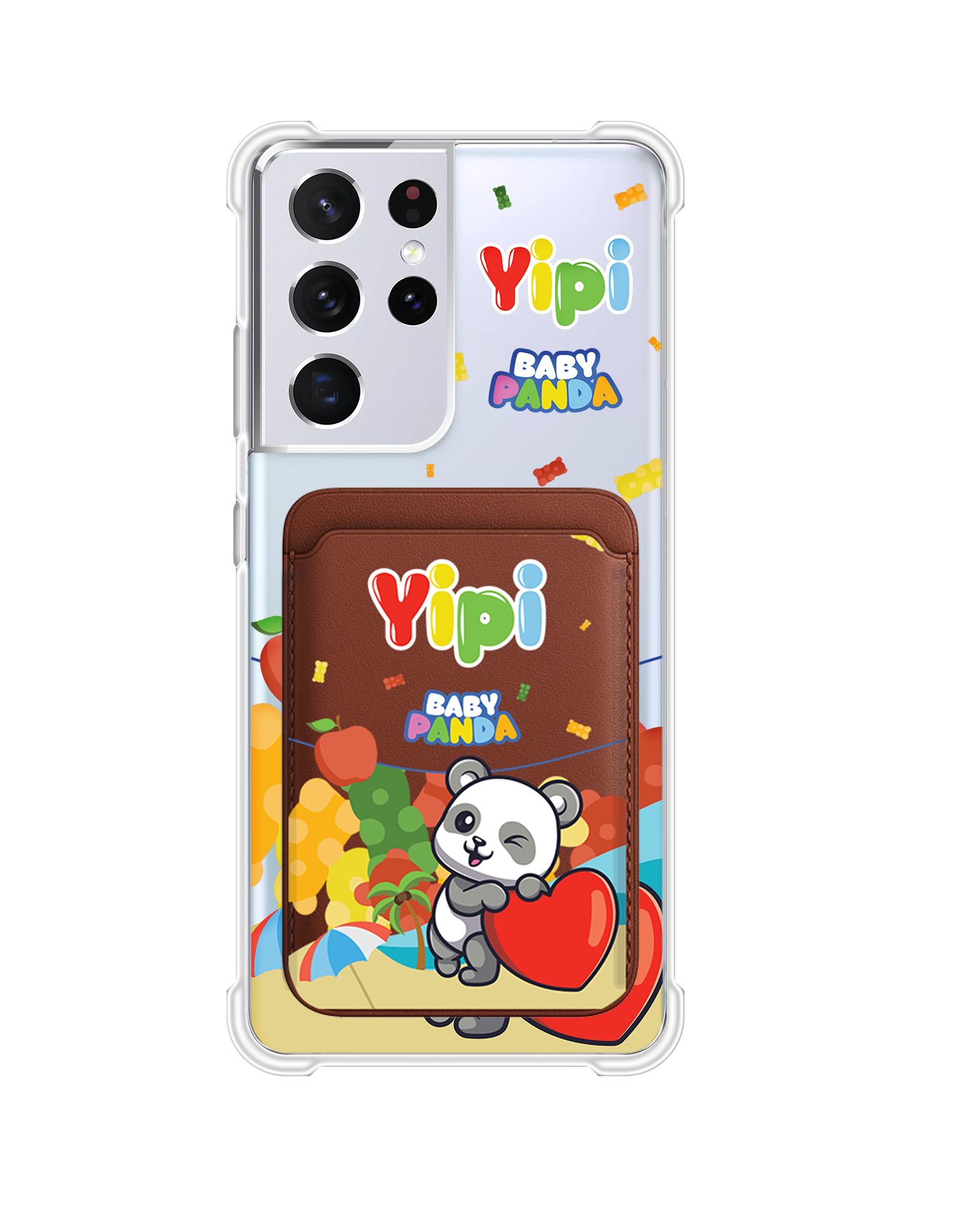 Android Magnetic Wallet Case - Yipi Baby Panda