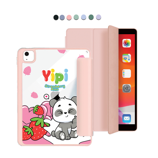ฝาพับอะคริลิกสำหรับ iPad - Yipi Strawberry Kiss