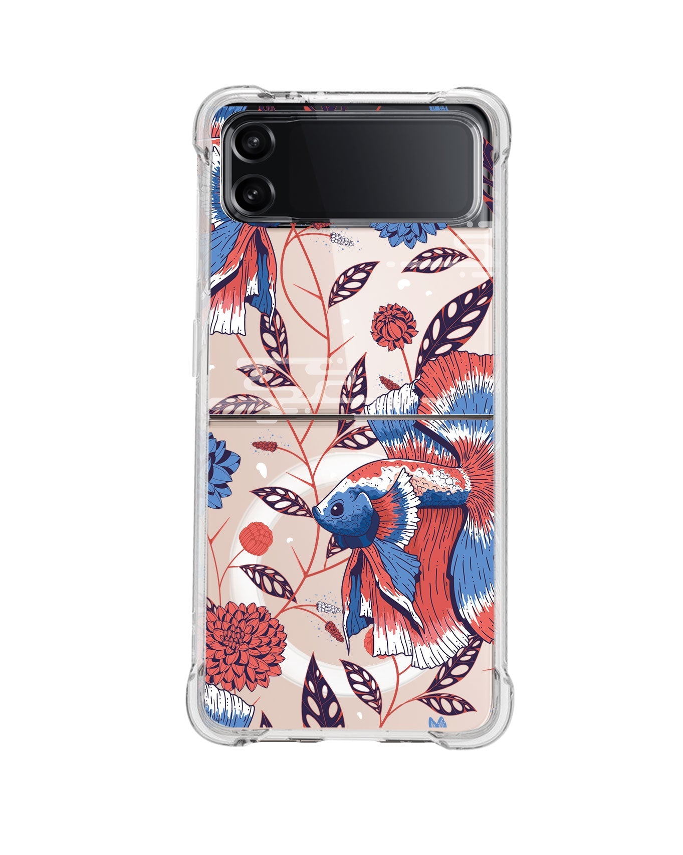 Android Flip / Fold Rearguard Hybrid - Fish & Floral 2.0