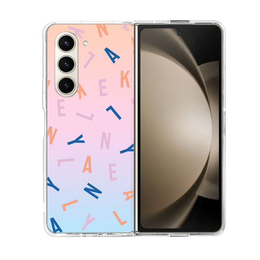 Android Flip / Fold Rearguard Holo - CUSTOM MONOGRAM 1.0  Rainbow