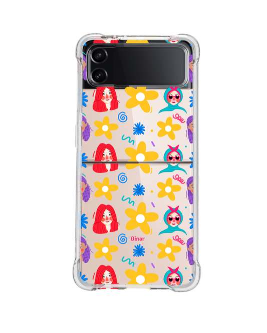 Android Flip / Fold Rearguard Hybrid - Daisy Faces