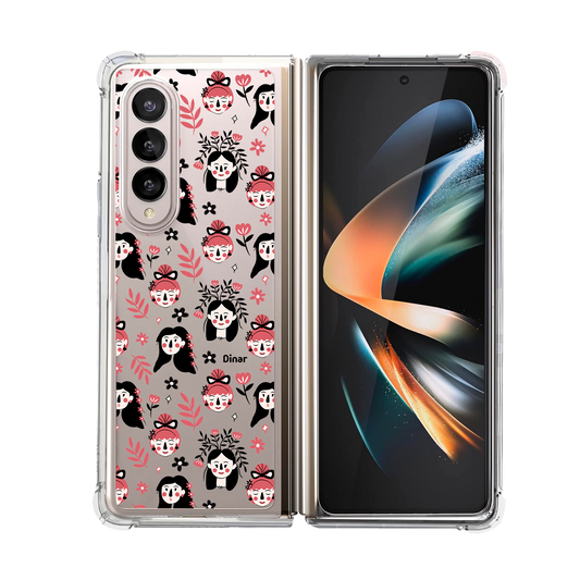 Android Flip / Fold Rearguard Hybrid - Flowery Faces