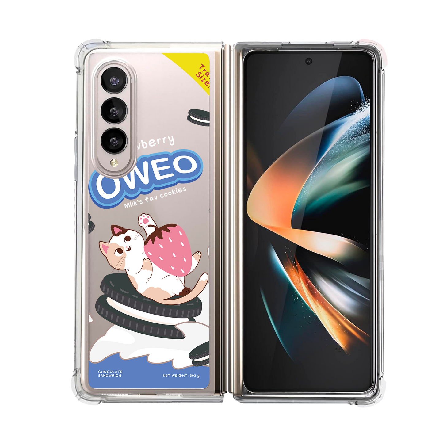 Android Flip / Fold Rearguard Hybrid - Oweo Cat