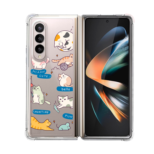 Android Flip / Fold Rearguard Hybrid - Playful Cat 2.0