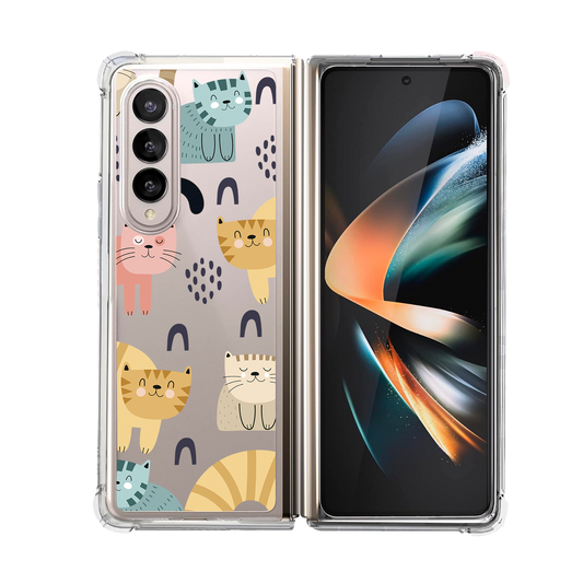 Android Flip / Fold Rearguard Hybrid - Rainbow Meow 1.0