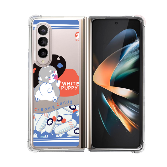 Android Flip / Fold Rearguard Hybrid - White Puppy