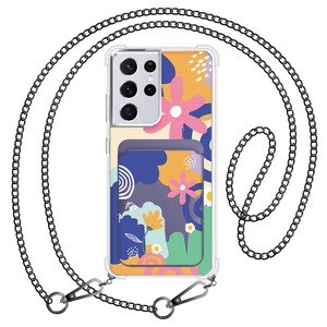 Android Magnetic Wallet Case - Abstract Flower 1.0