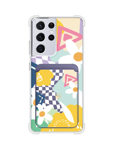 Android Magnetic Wallet Case - Abstract Flower 2.0