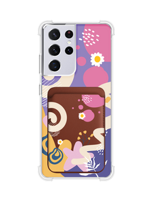 Android Magnetic Wallet Case - Abstract Flower 3.0