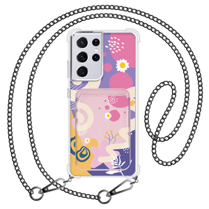 Android Magnetic Wallet Case - Abstract Flower 3.0