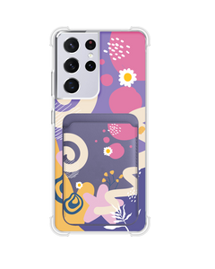 Android Magnetic Wallet Case - Abstract Flower 3.0