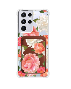 Android Magnetic Wallet Case - August Peony