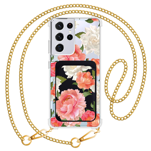 Android Magnetic Wallet Case - August Peony