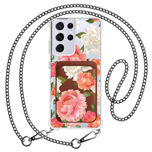 Android Magnetic Wallet Case - August Peony