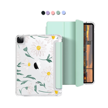 Load image into Gallery viewer, iPad Macaron Flip Cover - April Daisy
