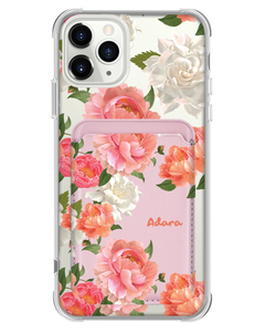 iPhone Magnetic Wallet Case - August Peony