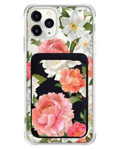 iPhone Magnetic Wallet Case - August Peony