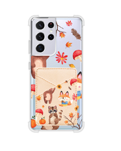 Load image into Gallery viewer, Android Phone Wallet Case - Autumn Animals
