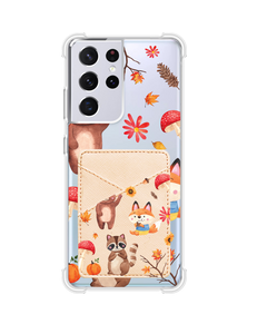 Android Phone Wallet Case - Autumn Animals