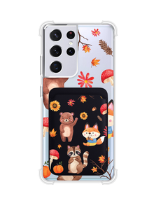 Android Magnetic Wallet Case - Autumn Animals